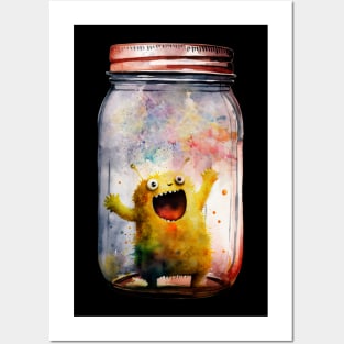 Jar of Yellowish Monster Posters and Art